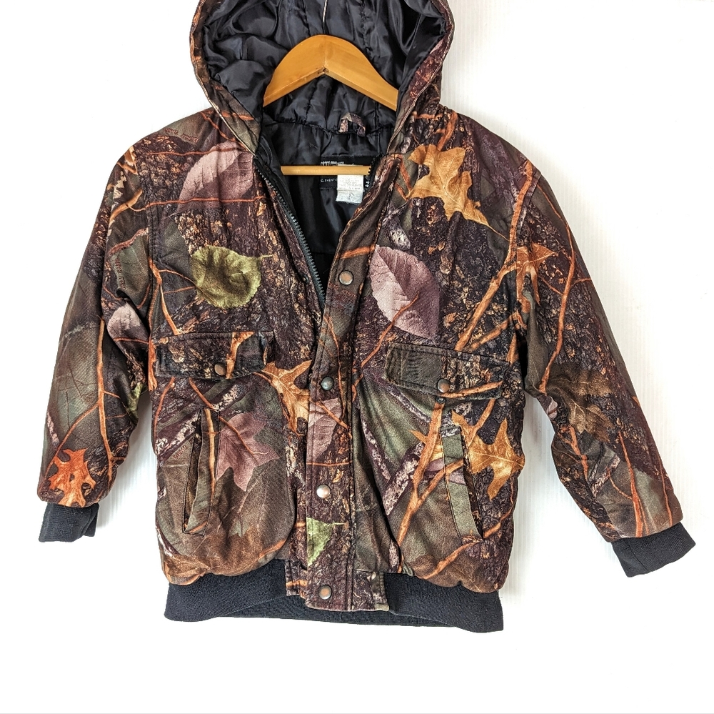 WFS Elementgear kids boys camo camouflage hooded coat
